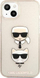 Futrollë telefoni Karl Lagerfeld KLHCP13SKCTUGLGO, për iPhone 13 mini 5.4", hardcase me glitter, e artë