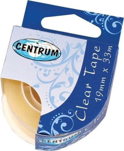 Shirit ngjitës Centrum 80153, 19mm x 33m, transparent