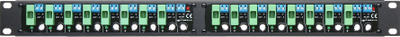 Panel furnizimi Pulsar LZ-16P/R19, 16 dalje, për montim në rack 19", i zi