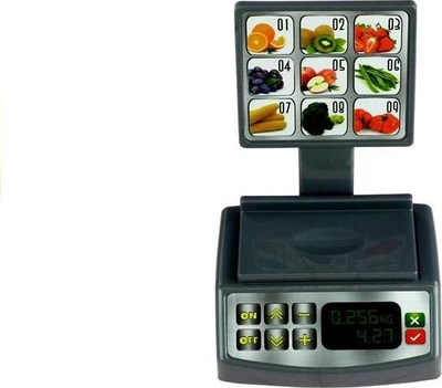 Set lodrash kuzhine LeanToys Basket with Vegetables, shportë me fruta e perime prerëse, peshore dyqani