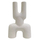 Dekor tavoline qeramike Mani 15,5x6x23,5Hcm (HM4642.01), bardhë