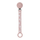 Mbajtse per meme universale prej silikoni dhe gome - 21 cm - Pink Pattern