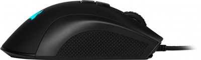 Гејминг глушец Corsair IRONCLAW RGB, 18000 DPI, со кабел, црн