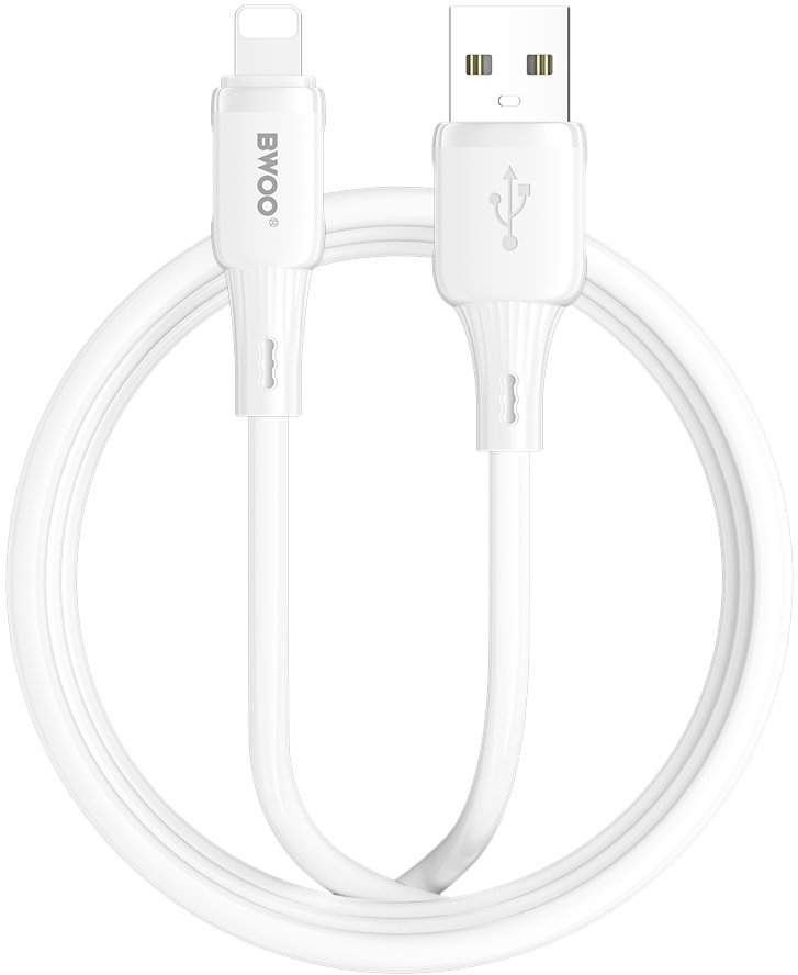 Kabllo karikimi Bwoo X329L, USB A në Lightning, 3A 1m, e bardhë