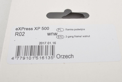 Kornizë prizash Vila Vilma XP Double Nut, dyshe, plastike, e bardhë