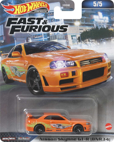 Makina lodër Hot Wheels Fast and Furious Premium 2023, diecast 1:64, modele nga më të ndryshmet, shumëngjyrëshe