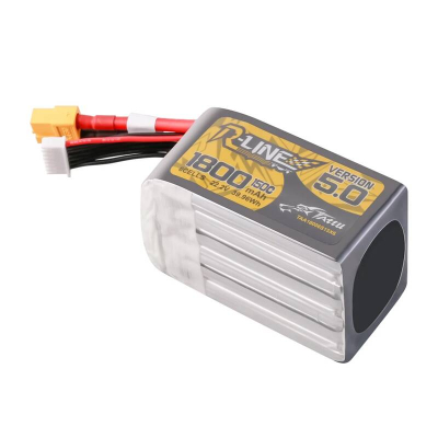 Bateri LiPo Tattu R-Line 5.0 6S, 1800mAh, 22.2V 150C, lidhës XT60
