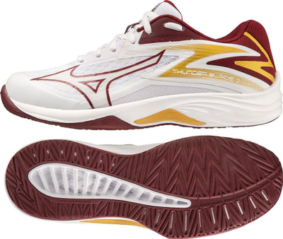 Atlete volejbolli Mizuno Thunder Blade Z V1GC237045, për goca, për sallë, të bardha me bordo