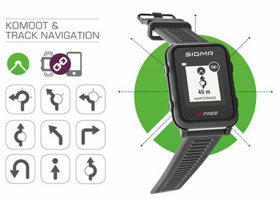 Orë për meshkuj Sigma Heart Rate Monitor iD.FREE Grey 24100, e hirtë