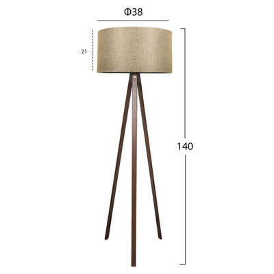 Llambë dyshemeje tripod kapak (HM7578.03), kaftë