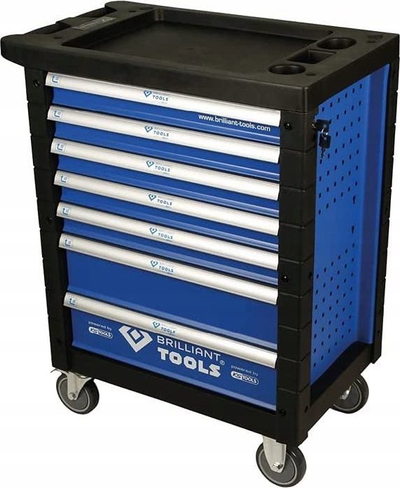 Колица за алат KS Tools BT152900, со фиоки, со тркала