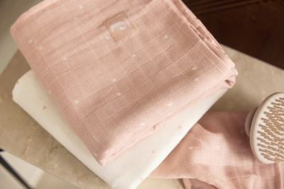 Mbulesa te holla muslin 115x115cm Twinkling - Wild Rose (2pack)
