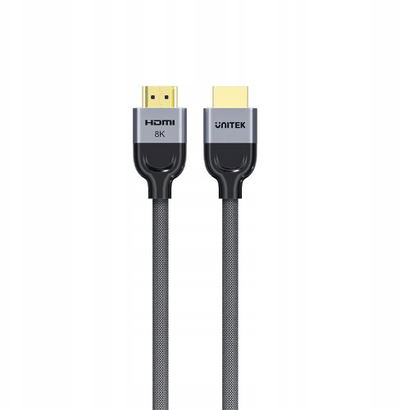Kabllo video HDMI Unitek 2.1 LUX BRAID, 2m, 8K