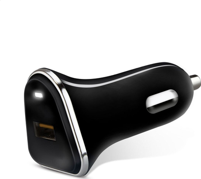 Karikues për veturë PLATINET 3.0 1xUSB 18W [44993], i zi