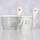 Filxhan Boltze Home Lovelies Pattern 2, 600 ml, me kapak dhe lugë, gri e çelët