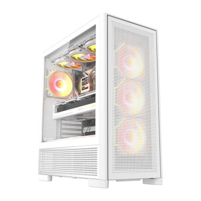 Kuti kompjuteri Darkflash AIRNOVA, Big Tower, 3 ventilatorë 120mm, e bardhë