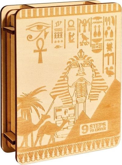 Kuti enigme G3 Escape Box Sphinx Secret, nivel 4/4, lojë puzzle, shumëngjyrëshe