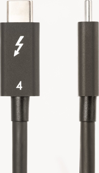 Kabllo Thunderbolt StarTech.com TBT4, 1m, 40Gbps, 100W PD, e zezë