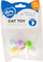 Lodra për mace Duvo+ Pastel Poly Balls, set me 6 toptha, me ngjyra
