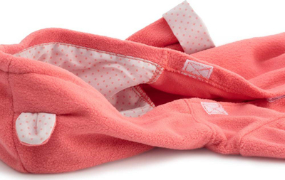 Kostum për kuklla Skrållan Kicksuit, për 36–40cm, me kapuç, rozë