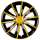 Rrotkapne Set 15" Mika Color Yellow-black
