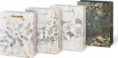 Qese dhurate Gift Bag L Lux, letër dekorative, 225x335x100 mm, shumëngjyrëshe