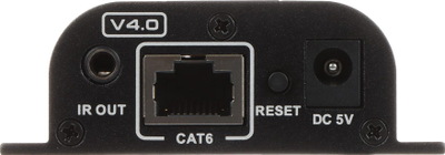 HDMI екстендер со сплитер Roline HDMI SP EX 6IR V4, преку извиткан кабел, црн
