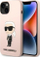 Mbulesë telefoni Karl Lagerfeld KLHMP14SSNIKBCP, për iPhone 14 6.1", MagSafe, rozë