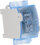 Shpërndarës instalimi Pokój OBL 35/25-1, 1P 1x35mm² 4x25mm², për shinë DIN, blu