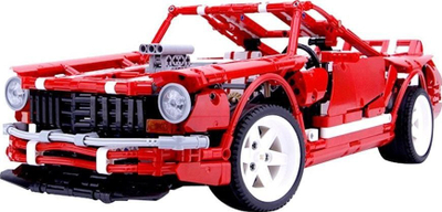 Set ndërtimi Gigabronc Racing Car ZA3468, 2000 pjesë, veturë sportive, i kuq