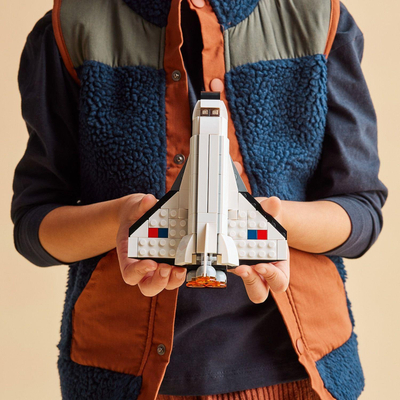 Lodër me kubikë Space Shuttle, anije kozmike për kalamaj, me ngjyra të shumta