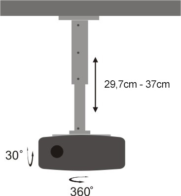 Mbajtëse për projektor SBOX, PM-102, 15kg