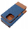 Këllëf portofol xhinsi Jeans Book Case për iPhone 16 Pro Max, me kapak mbyllës, me vende për karta, blu