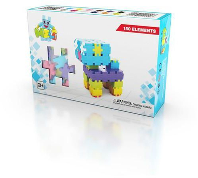Градежна игра Мели Basic Animals 67213, 150 делови, повеќебојна