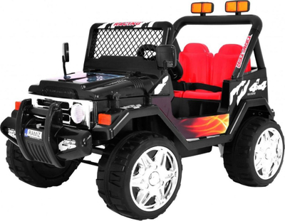 Makina elektrike për fëmijë Ramiz Raptor Drifter, 2 motorë, telekomandë prindërore, e zezë