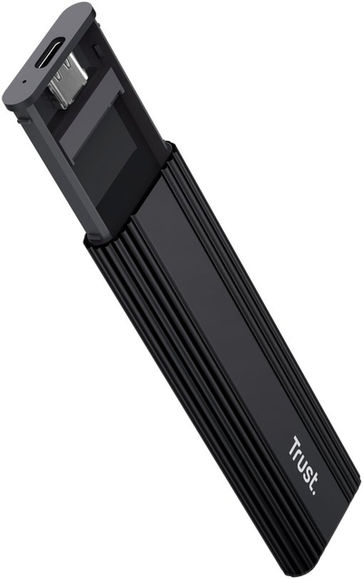 Kuti eksterne për SSD M.2 Trust 25806, USB C, alumini, gri