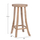 Stol bari Kont druri teak natyral Φ34.5×71.5 cm (HM9338)