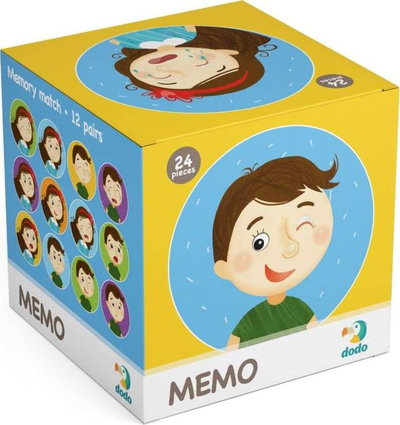 Loja memo Dodo Emotions Memory, 24 elemente, për fëmijë