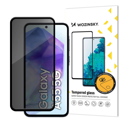 Xham mbrojtës privatësie Wozinsky për Samsung Galaxy A16 A16 5G Oppo A16, xham i temperum, 1 copë, i zi