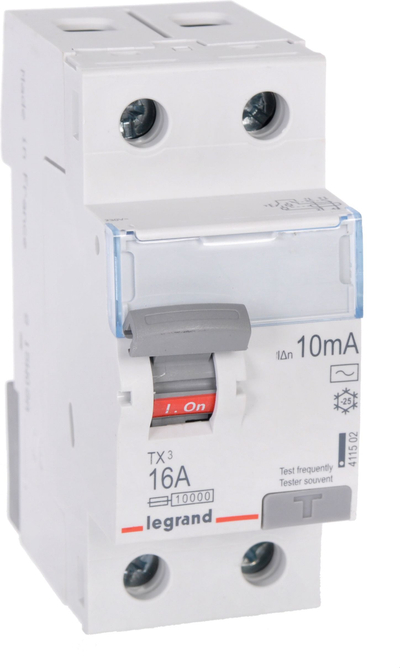 Ndërprerës 2P 16A 0.01A AC tipi P302 TX3 (411502)