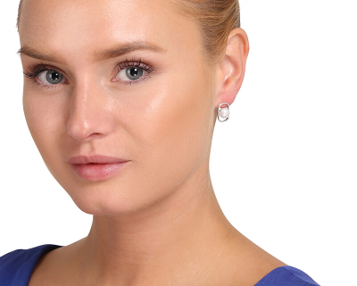 Vathë për femra Jwl Luxury Pearls, të argjendtë/bardhë