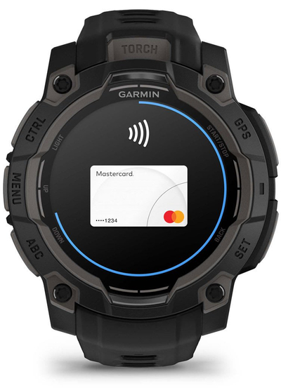 Garmin Instinct 3 GPS паметен часовник, 45 mm, AMOLED, црн