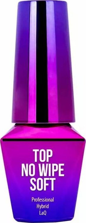 Top coat xheli MollyLac No Wipe Hybrid Soft, profesional, 10g