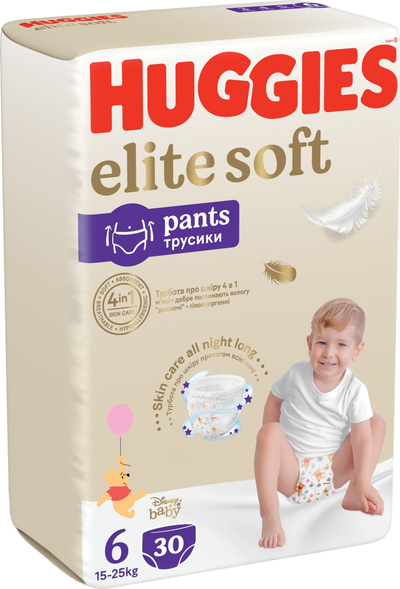 Pelena pantallona Huggies Elite Soft Pants, Nr 6, 15-25 kg, 30 copë