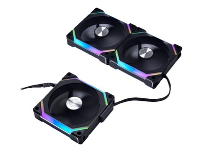 Ventilatorë PC Lian Li Uni Fan SL V2, 120mm, ARGB, set 3 copë, të zinj
