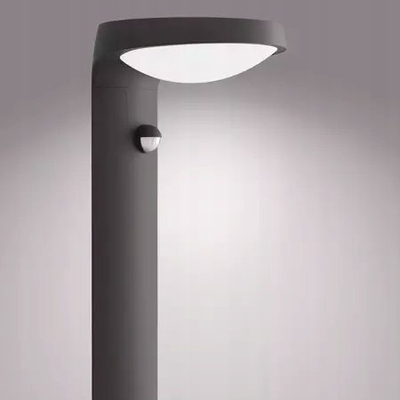 Llambadar oborri Philips Tyla, LED, me panel dielli, gri e errët