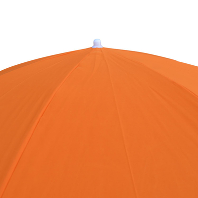 Çadër plazhi Umbrella Fiberglass Rays HM6015.02, 2m, shtyllë me pjerrësi, portokalli