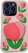 Kapak telefoni 3D Tulip me mbajtëse, për iPhone 14 Pro, silikon