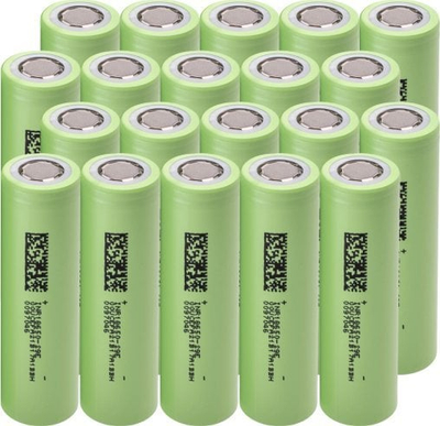 Bateri të rikarikueshme Green Cell 18650, 2900mAh, 20 copë në pako, jeshile