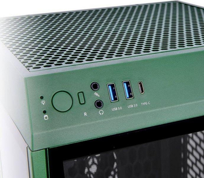 Kasë kompjuteri Thermaltake The Tower 100 Mini CA-1R3-00SCWN-00), me panel prej qelqi, e gjelbër